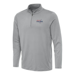 Washington Capitals Antigua Reprocess Quarter-Zip Top - Gray - NHL