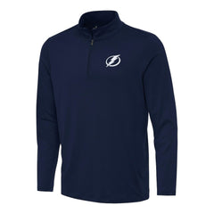Tampa Bay Lightning Antigua Reprocess Quarter-Zip Top - Navy - NHL