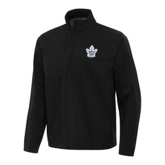 Toronto Maple Leafs Antigua Brisk Quarter-Zip Windbreaker - Black - NHL