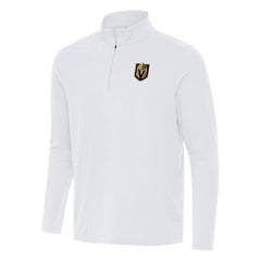 Vegas Golden Knights Antigua Intent Quarter-Zip Top - White - NHL