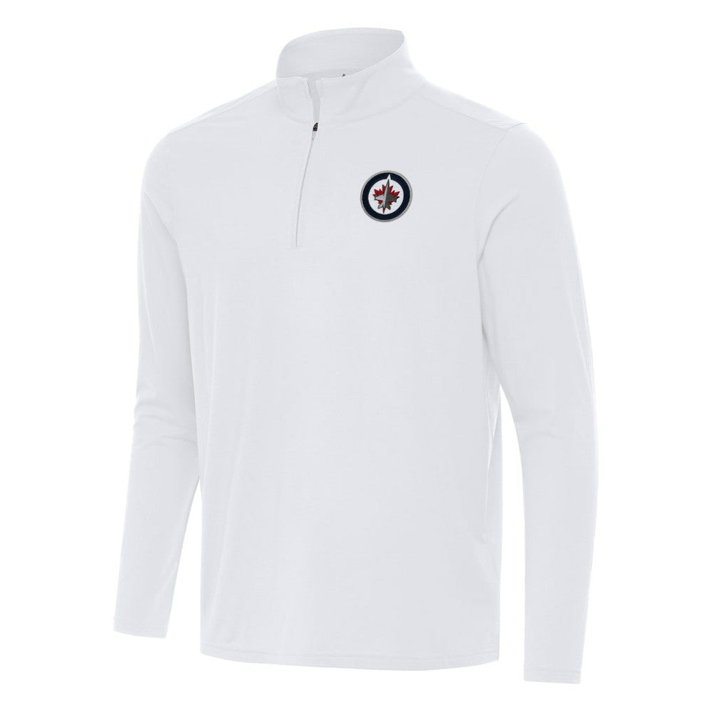 Winnipeg Jets Antigua Intent Quarter-Zip Top - White - NHL
