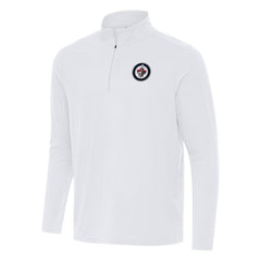 Winnipeg Jets Antigua Intent Quarter-Zip Top - White - NHL