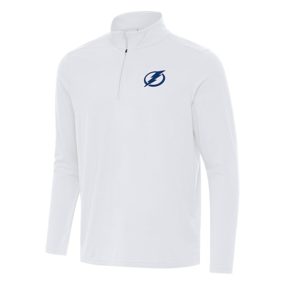 Tampa Bay Lightning Antigua Intent Quarter-Zip Top - White - NHL