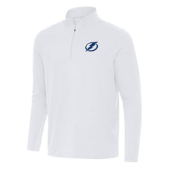 Tampa Bay Lightning Antigua Intent Quarter-Zip Top - White - NHL