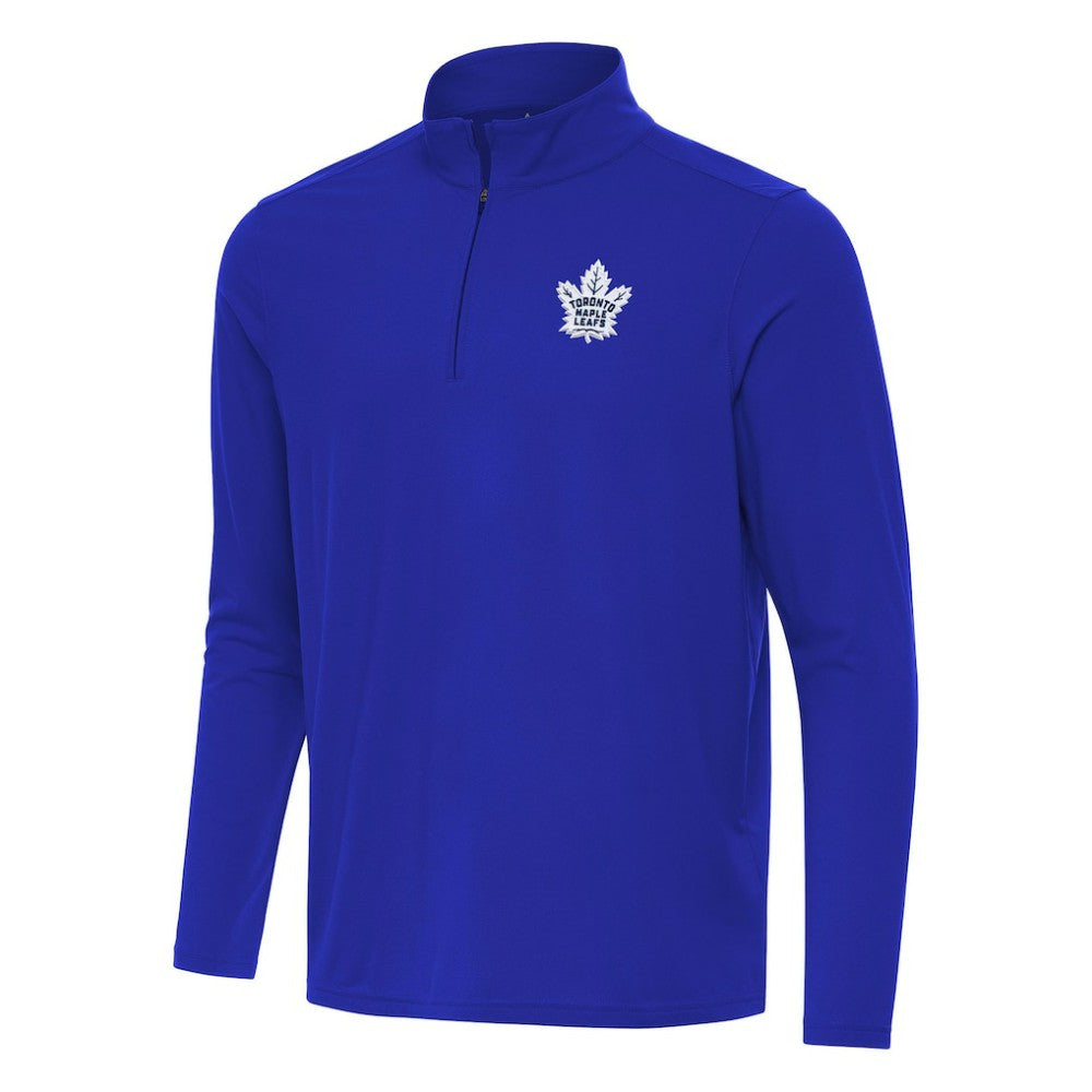 Toronto Maple Leafs Antigua Intent Quarter-Zip Top - Royal - NHL