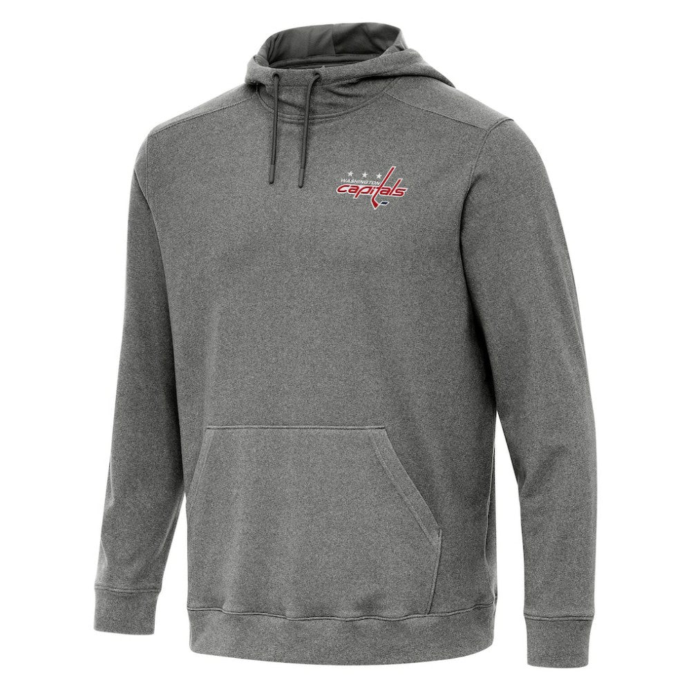 Washington Capitals Antigua Cloud Pullover Hoodie - Heather Black - NHL