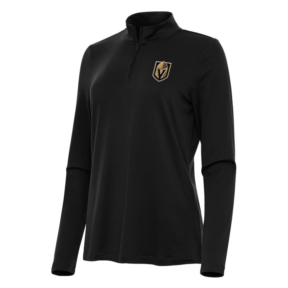 Vegas Golden Knights Antigua Women's Reprocess Quarter-Zip Top - Black - NHL