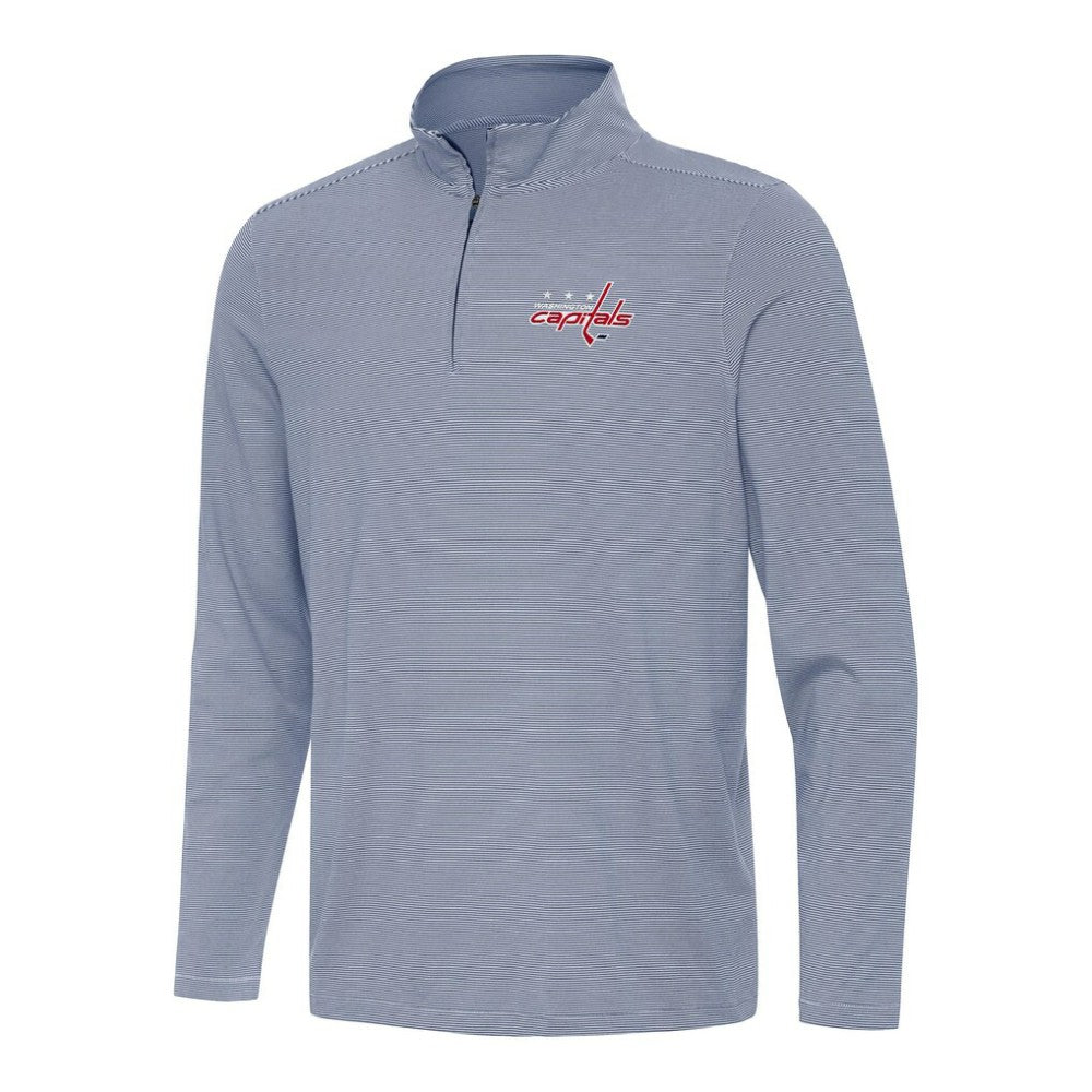Washington Capitals Antigua Twine Quarter-Zip Top - Navy - NHL