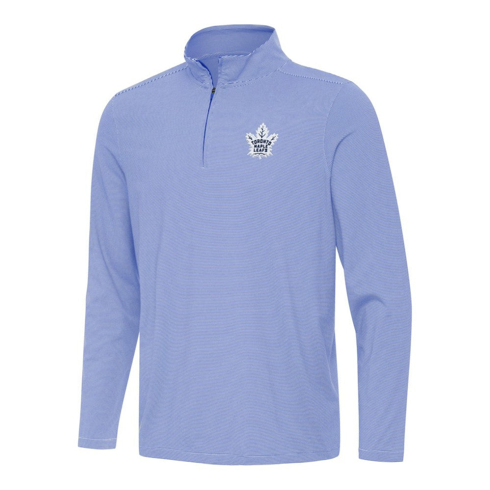 Toronto Maple Leafs Antigua Twine Quarter-Zip Top - Royal - NHL