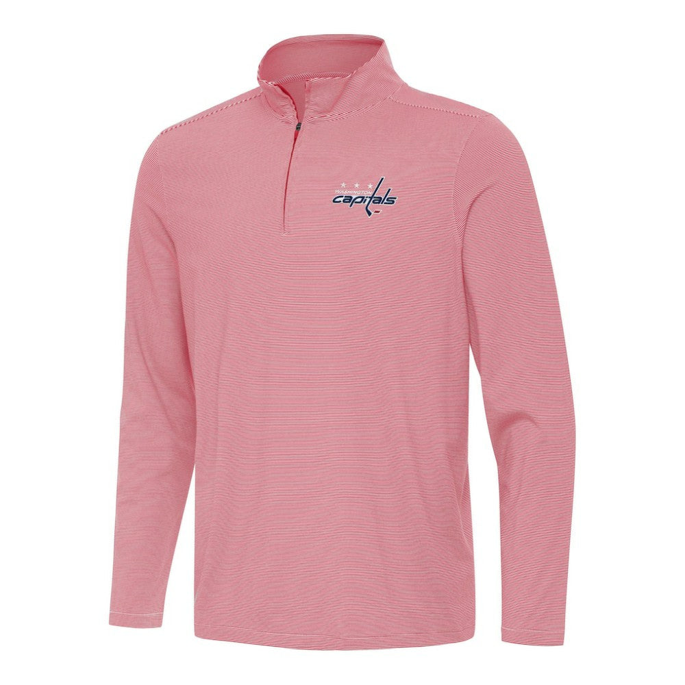 Washington Capitals Antigua Twine Quarter-Zip Top - Red - NHL