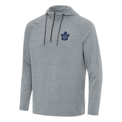 Toronto Maple Leafs Antigua Spikes Quarter-Zip Hoodie - Heather Gray - NHL