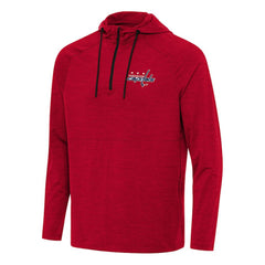 Washington Capitals Antigua Spikes Quarter-Zip Hoodie - Heather Red - NHL