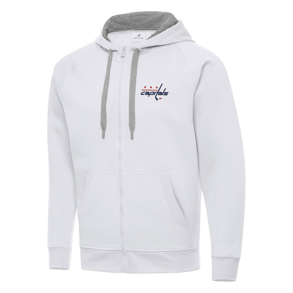 Washington Capitals Antigua Big & Tall Victory Full-Zip Hoodie - White - NHL
