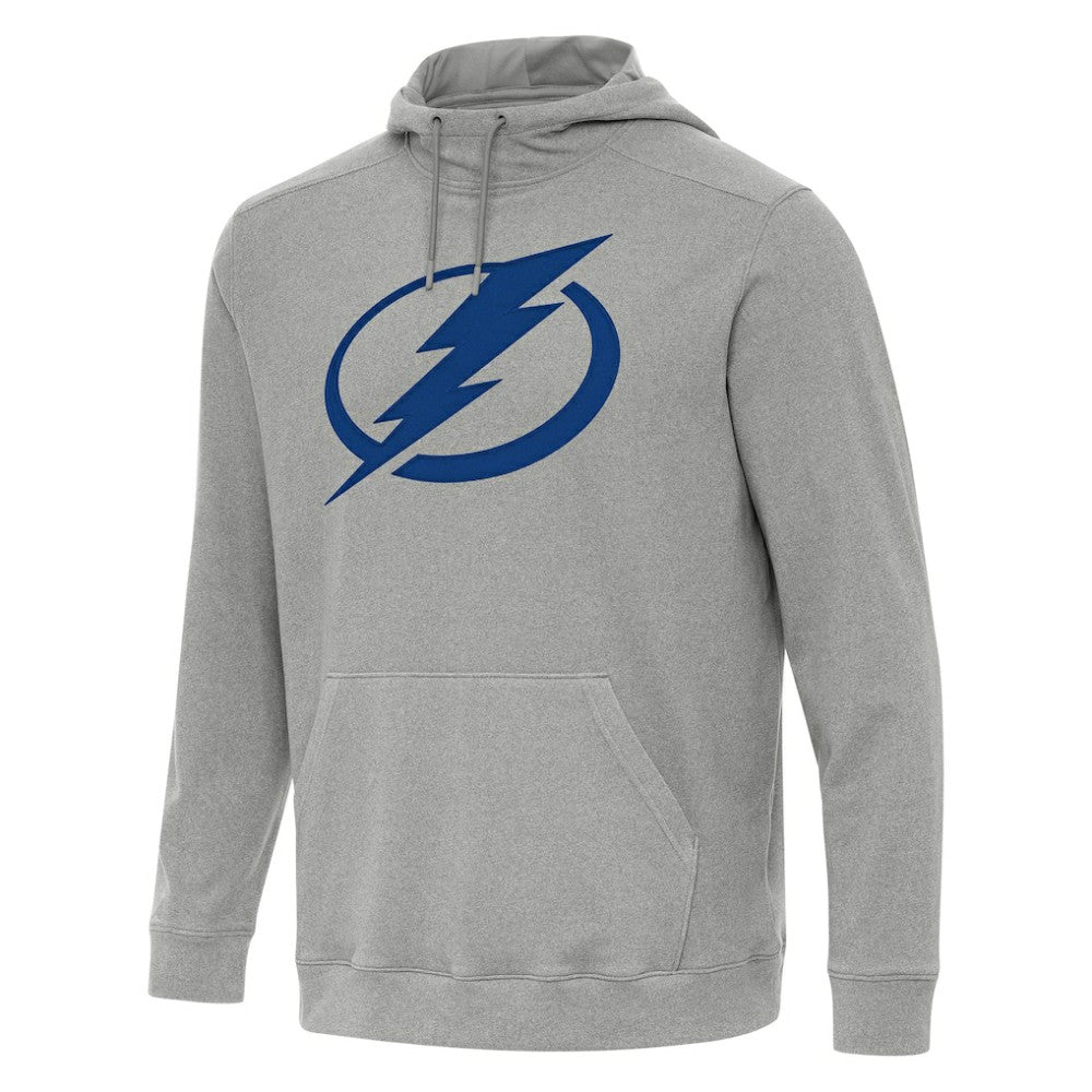 Tampa Bay Lightning Antigua Cloud Pullover Hoodie - Heather Gray - NHL