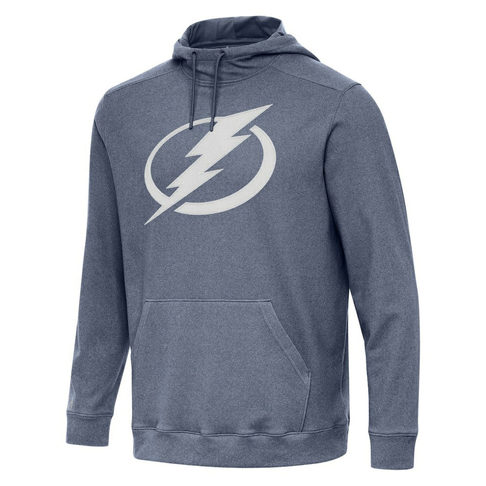 Tampa Bay Lightning Antigua Cloud Pullover Hoodie - Heather Navy - NHL