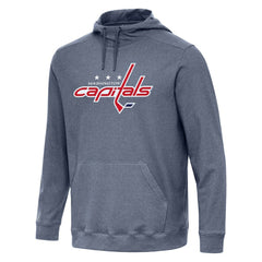 Washington Capitals Antigua Cloud Pullover Hoodie - Heather Navy - NHL
