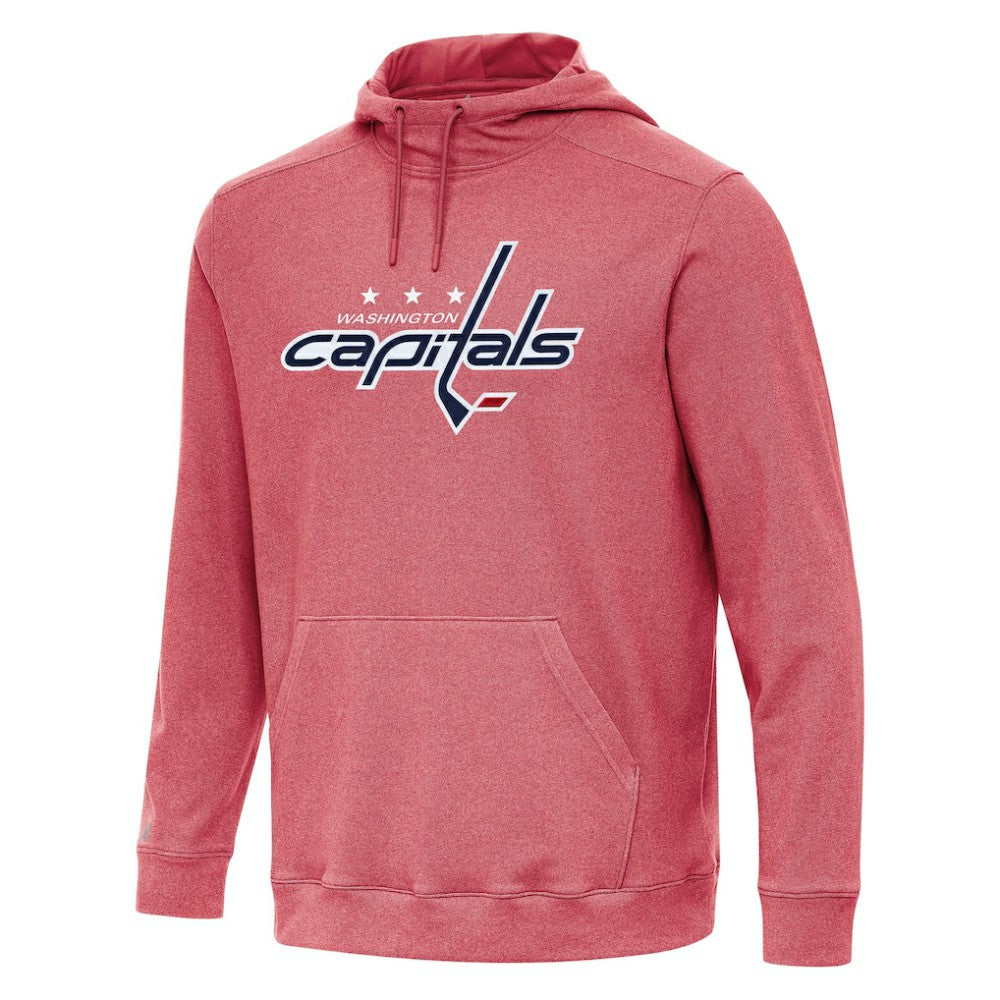 Washington Capitals Antigua Cloud Pullover Hoodie - Heather Red - NHL