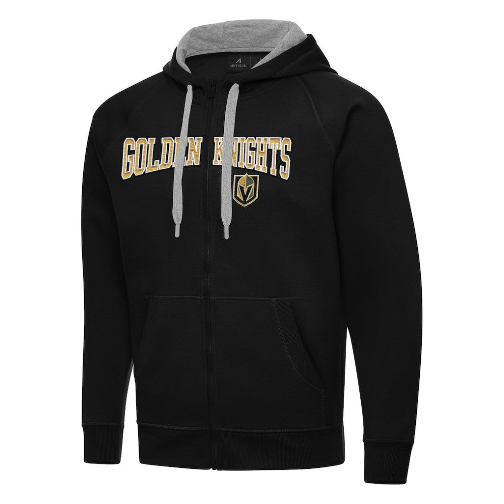 Vegas Golden Knights Antigua Big & Tall Victory Full-Zip Hoodie - Black - NHL