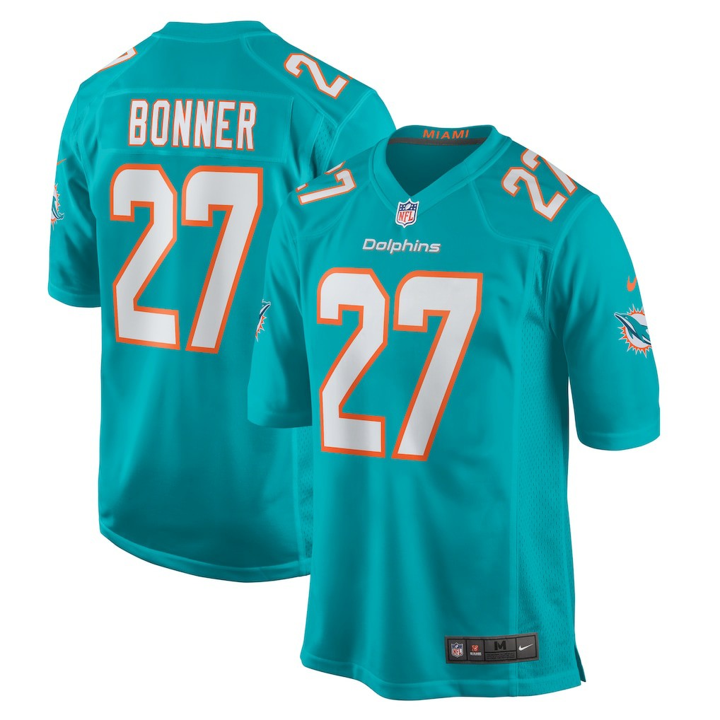 Ethan Bonner Miami Dolphins Game Jersey Aqua | Nike for Sale
