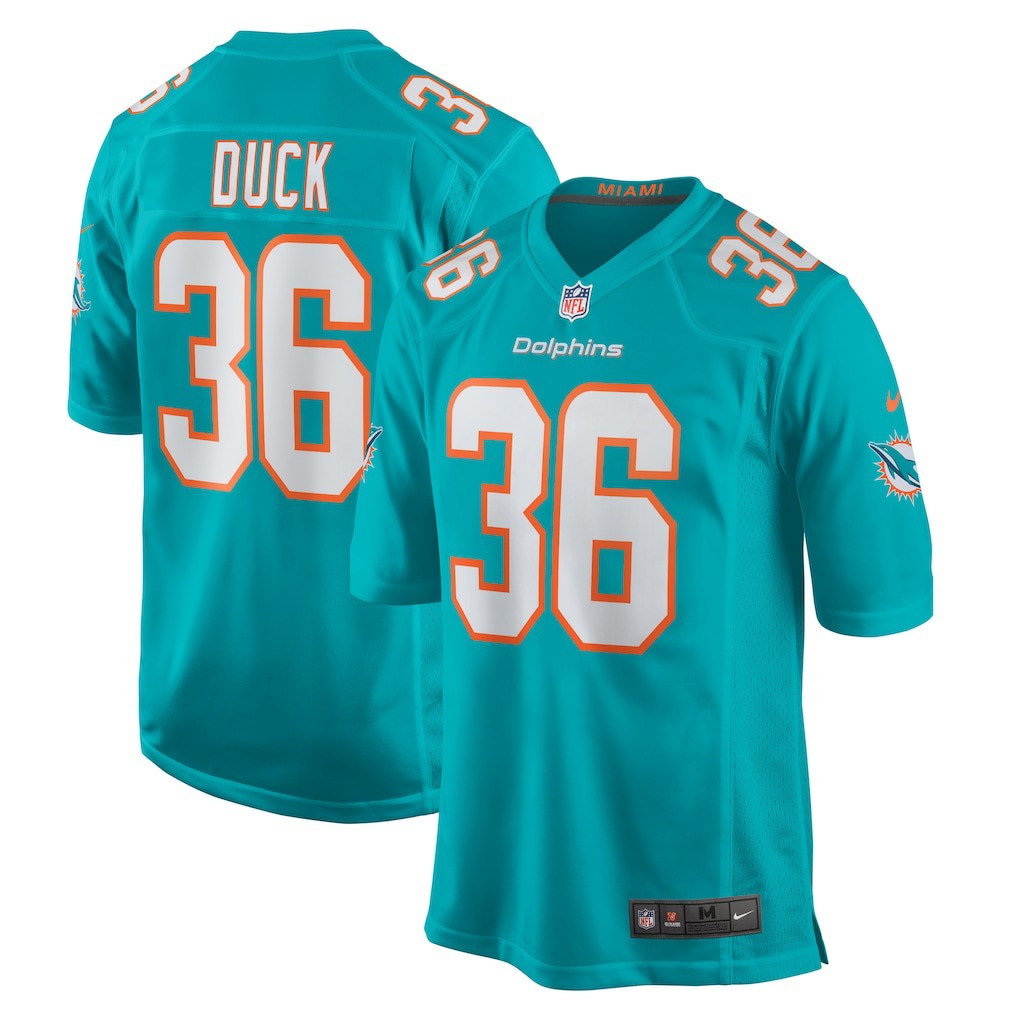 Storm Duck Miami Dolphins Game Jersey Aqua | Nike for Sale