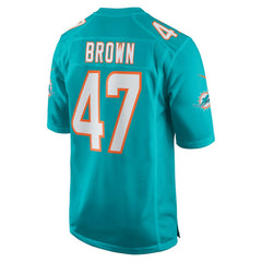 Cam Brown Miami Dolphins Game Jersey Aqua | Nike for Sale