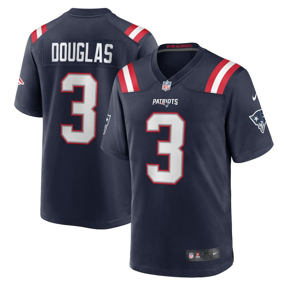 Demario Douglas New England Patriots Game Jersey Navy | Nike for Sale
