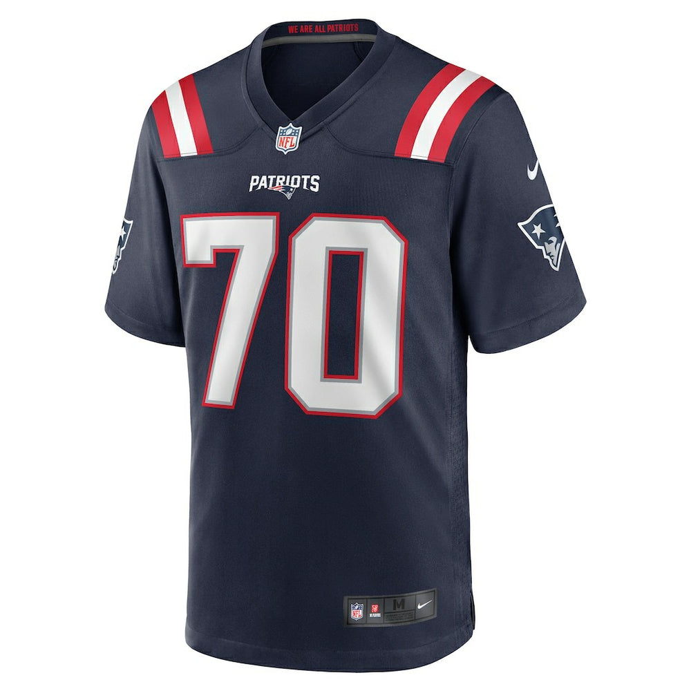 Caedan Wallace New England Patriots Game Jersey Navy | Nike for Sale