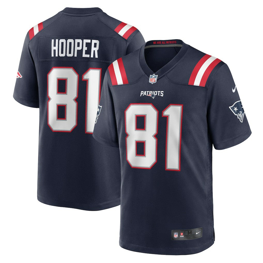 Austin Hooper New England Patriots Game Jersey Navy | Nike for Sale