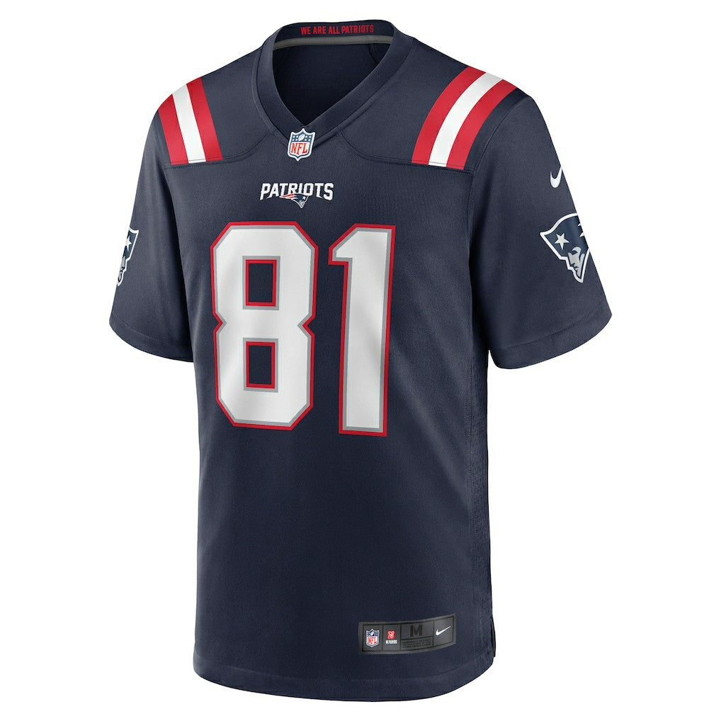 Austin Hooper New England Patriots Game Jersey Navy | Nike for Sale