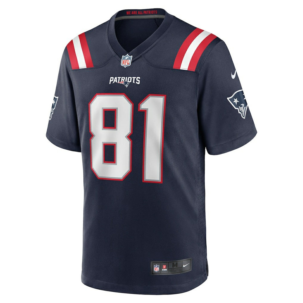 Austin Hooper New England Patriots Game Jersey Navy | Nike for Sale