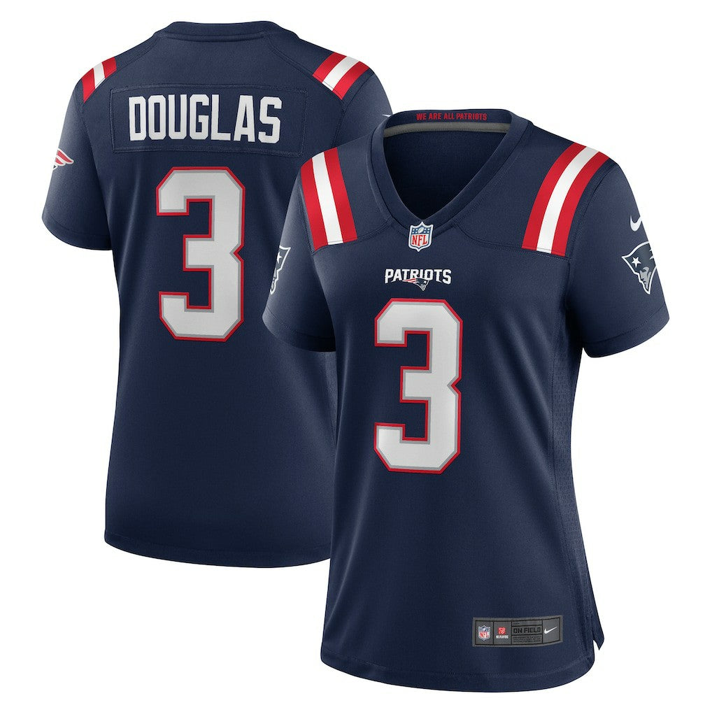 Demario Douglas New England Patriots Women's Game Jersey Navy | Nike for Sale