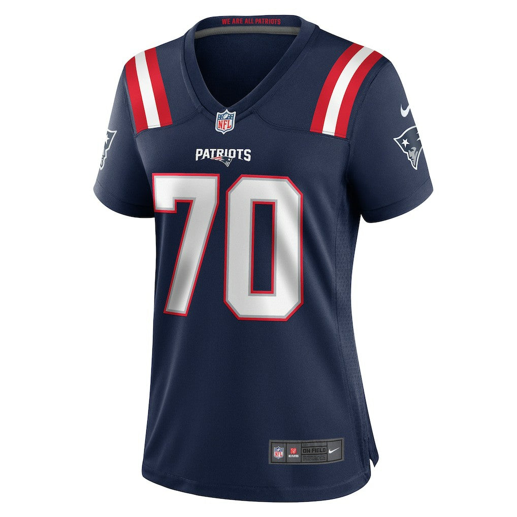 Caedan Wallace New England Patriots Women's Game Jersey Navy | Nike for Sale