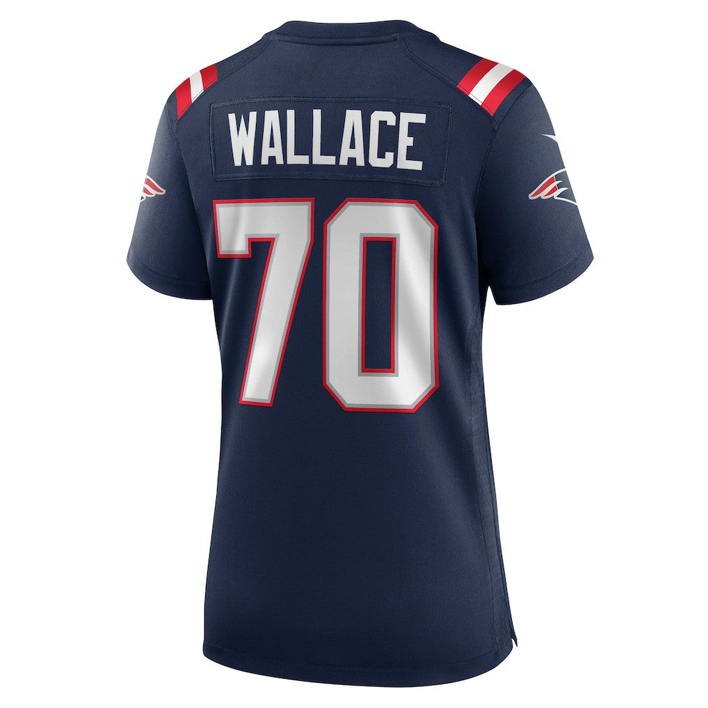 Caedan Wallace New England Patriots Women's Game Jersey Navy | Nike for Sale