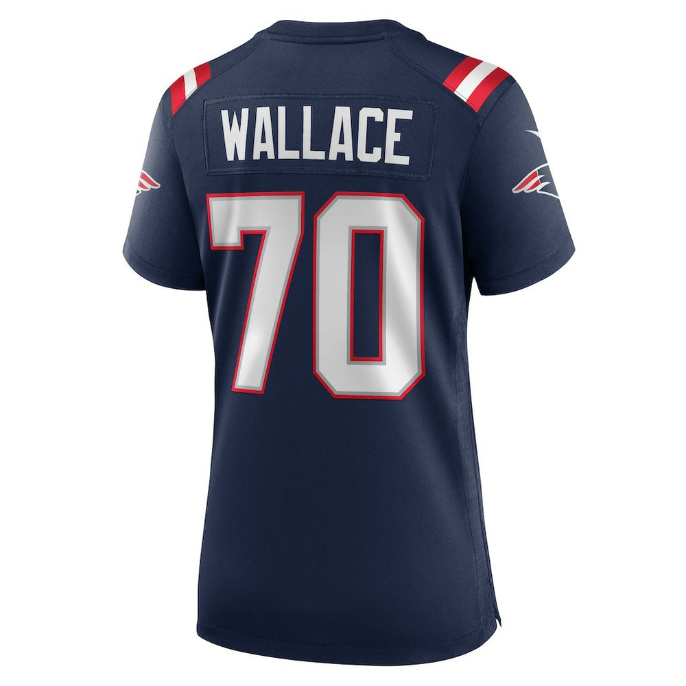 Caedan Wallace New England Patriots Women's Game Jersey Navy | Nike for Sale