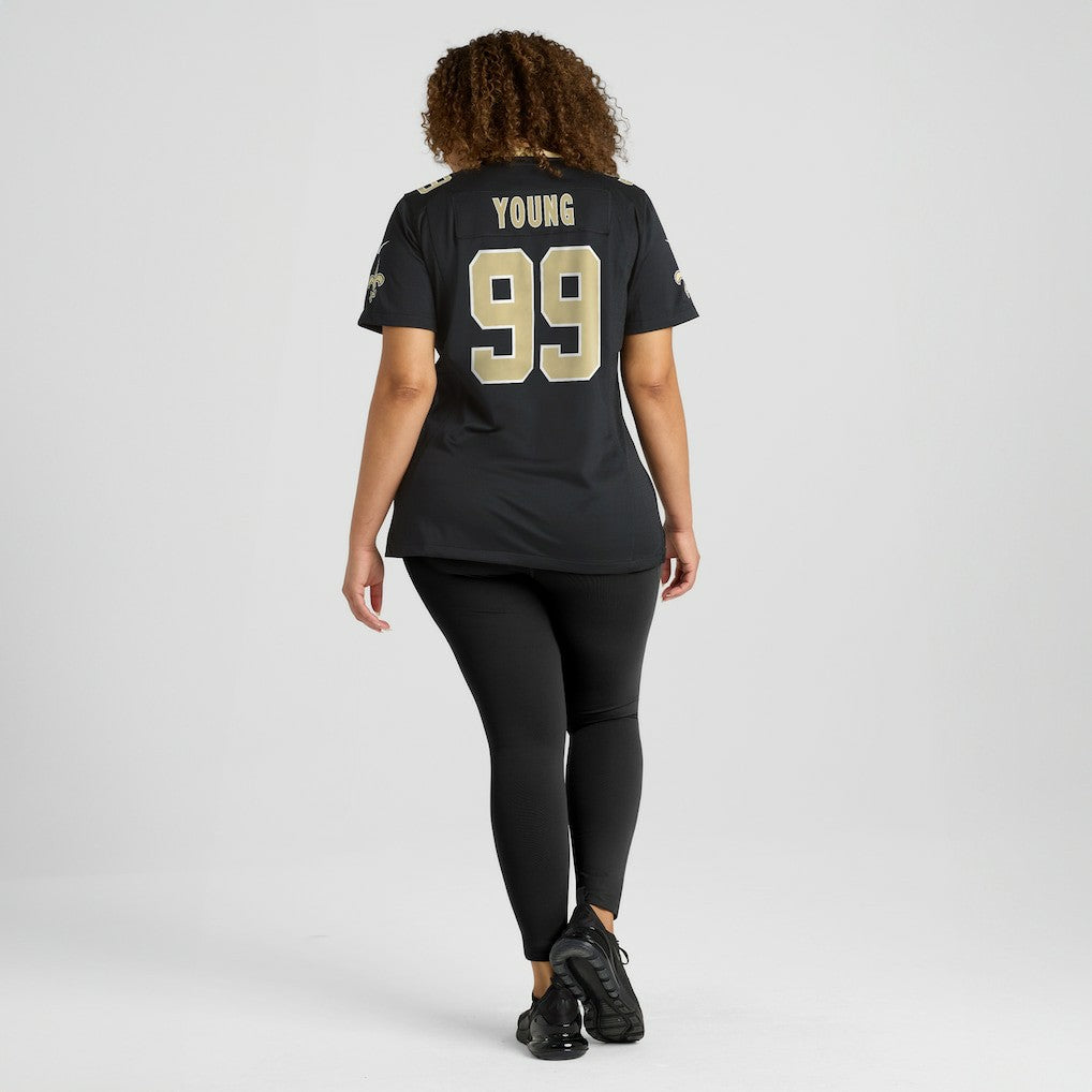 Chase Young New Orleans Saints Women's Game Jersey Black | Nike for Sale