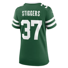 Qwan'tez Stiggers New York Jets Women's Game Jersey Legacy Green | Nike for Sale