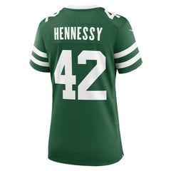 Thomas Hennessy New York Jets Women's Game Jersey Legacy Green | Nike for Sale
