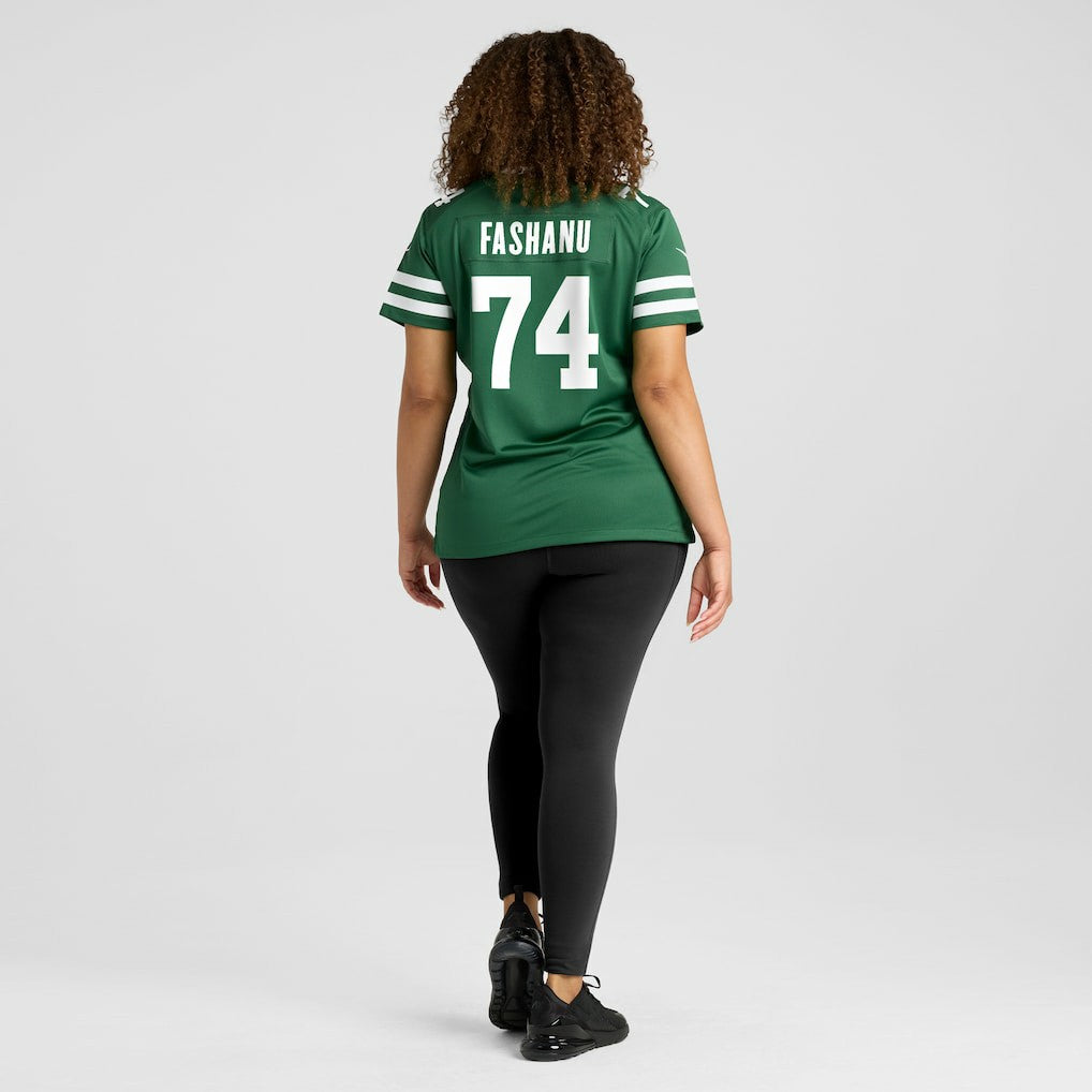 Olu Fashanu New York Jets Women's Game Jersey Legacy Green | Nike for Sale