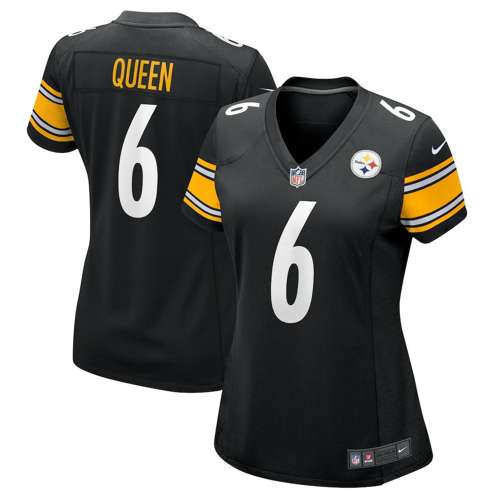 Patrick Queen Pittsburgh Steelers Women's Team Game Jersey Black | Nike for Sale