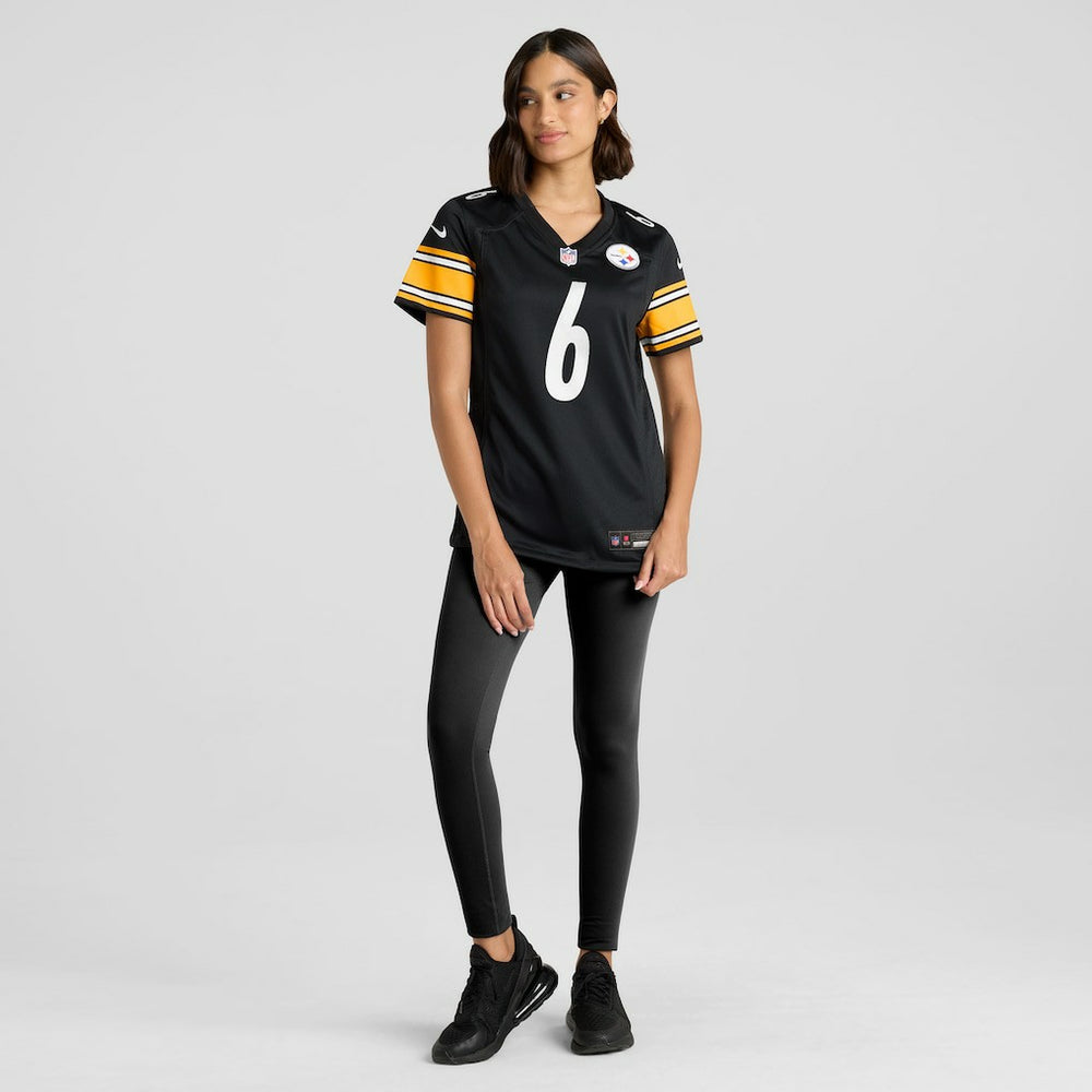 Patrick Queen Pittsburgh Steelers Women's Team Game Jersey Black | Nike for Sale