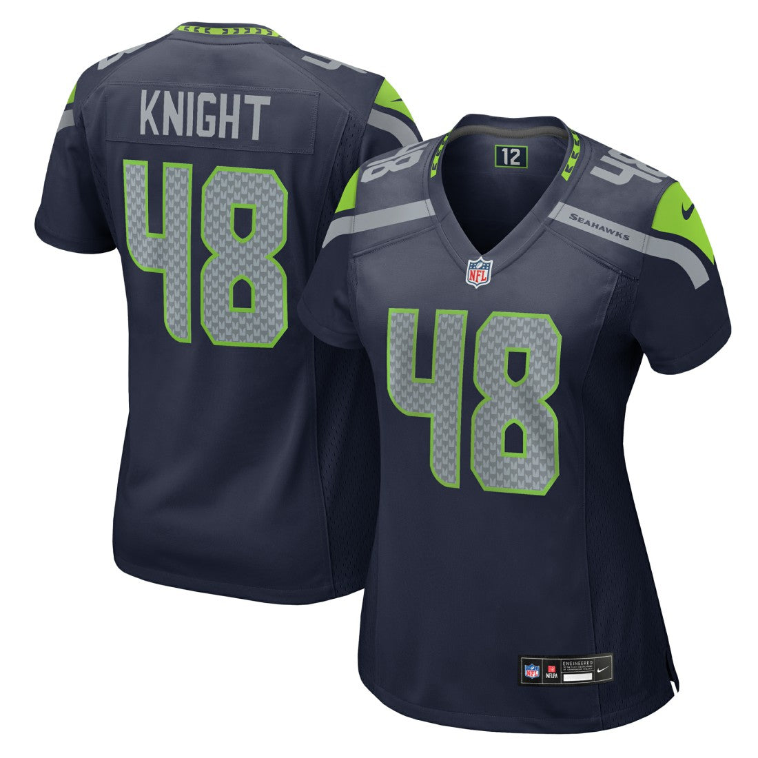 Tyrice Knight Seattle Seahawks Women's Team Game Jersey College Navy | Nike for Sale