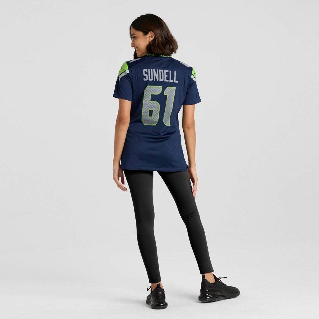 Jalen Sundell Seattle Seahawks Women's Team Game Jersey College Navy | Nike for Sale