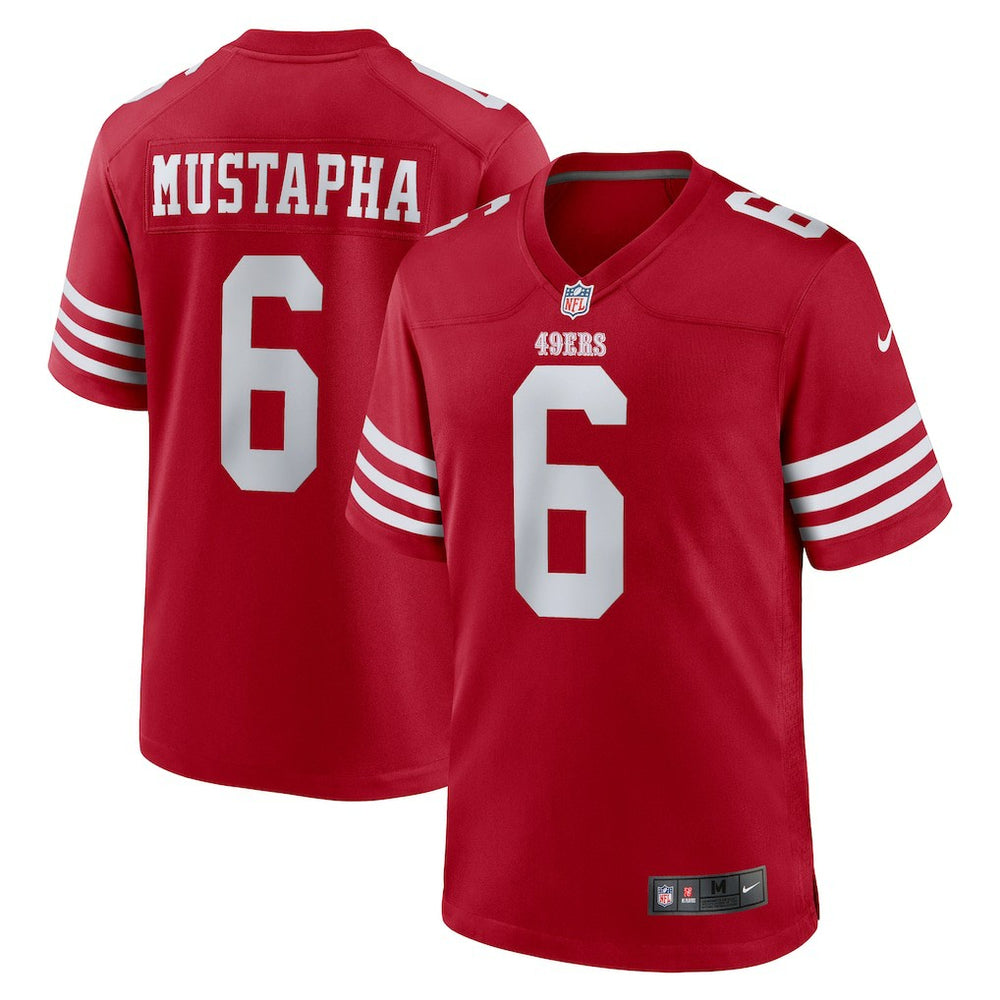 Malik Mustapha San Francisco 49ers Game Jersey Scarlet | Nike for Sale