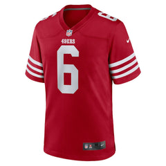 Malik Mustapha San Francisco 49ers Game Jersey Scarlet | Nike for Sale