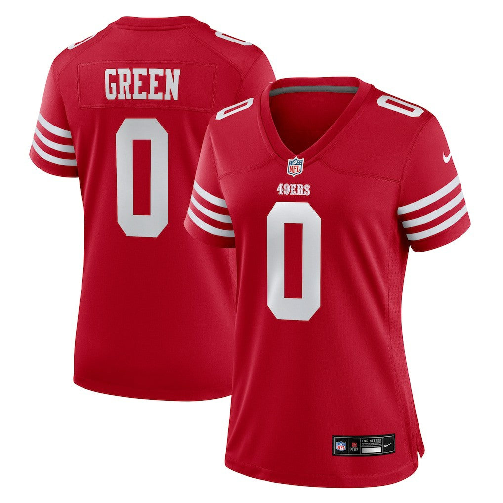 Renardo Green San Francisco 49ers Women's Team Game Jersey Scarlet | Nike for Sale