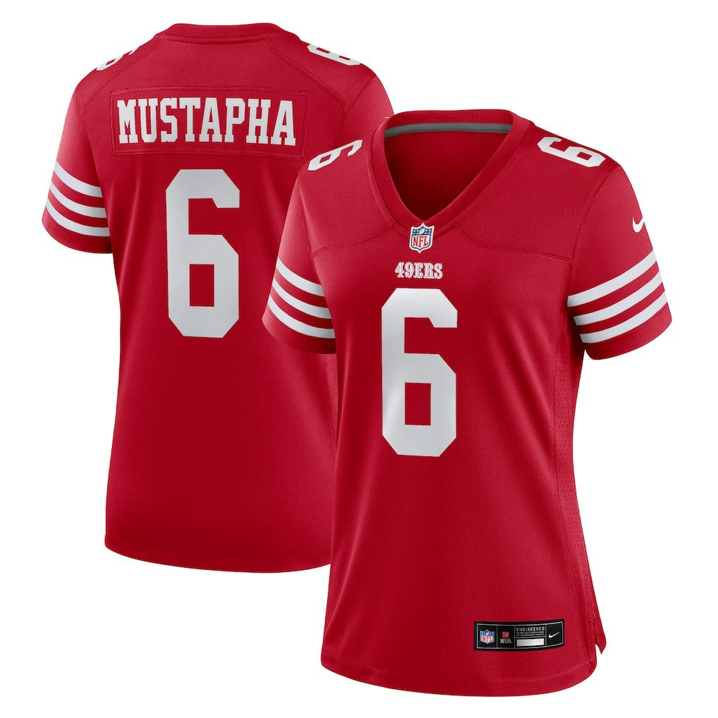 Malik Mustapha San Francisco 49ers Women's Team Game Jersey Scarlet | Nike for Sale