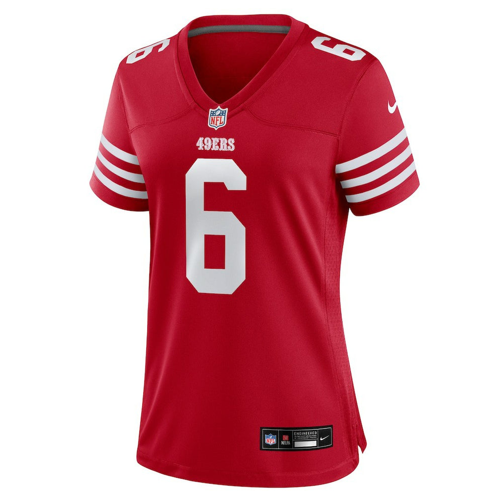 Malik Mustapha San Francisco 49ers Women's Team Game Jersey Scarlet | Nike for Sale