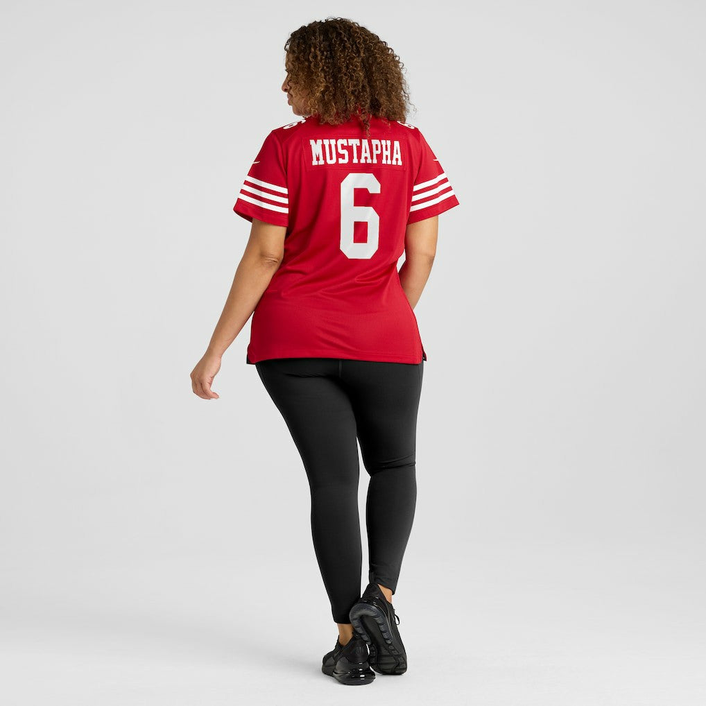 Malik Mustapha San Francisco 49ers Women's Team Game Jersey Scarlet | Nike for Sale