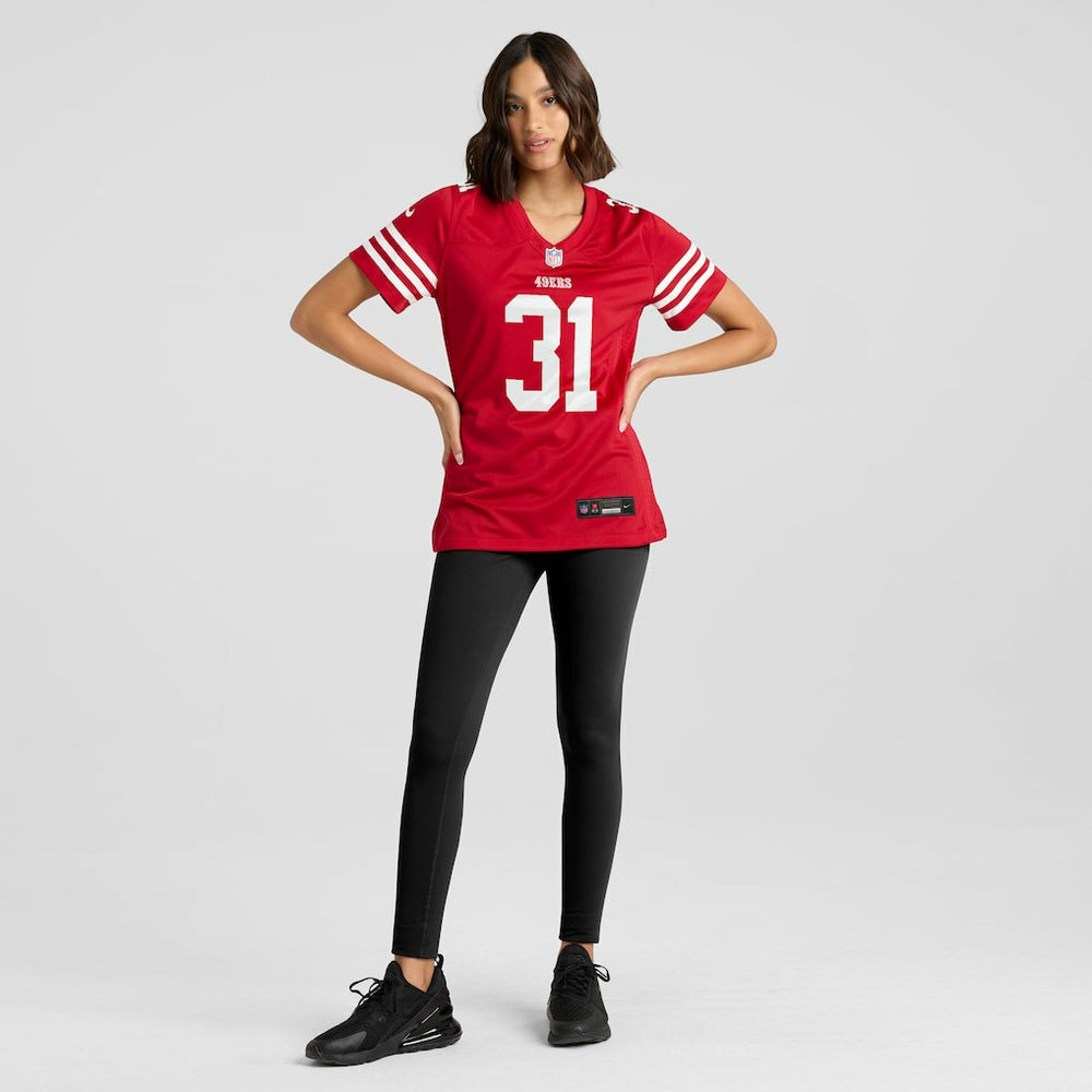 Isaac Guerendo San Francisco 49ers Women's Team Game Jersey Scarlet | Nike for Sale