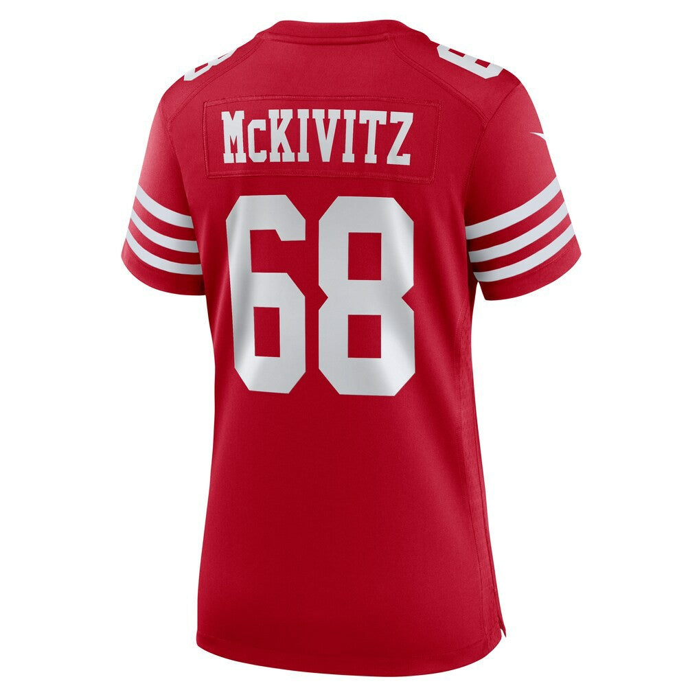 Colton McKivitz San Francisco 49ers Women's Team Game Jersey Scarlet | Nike for Sale